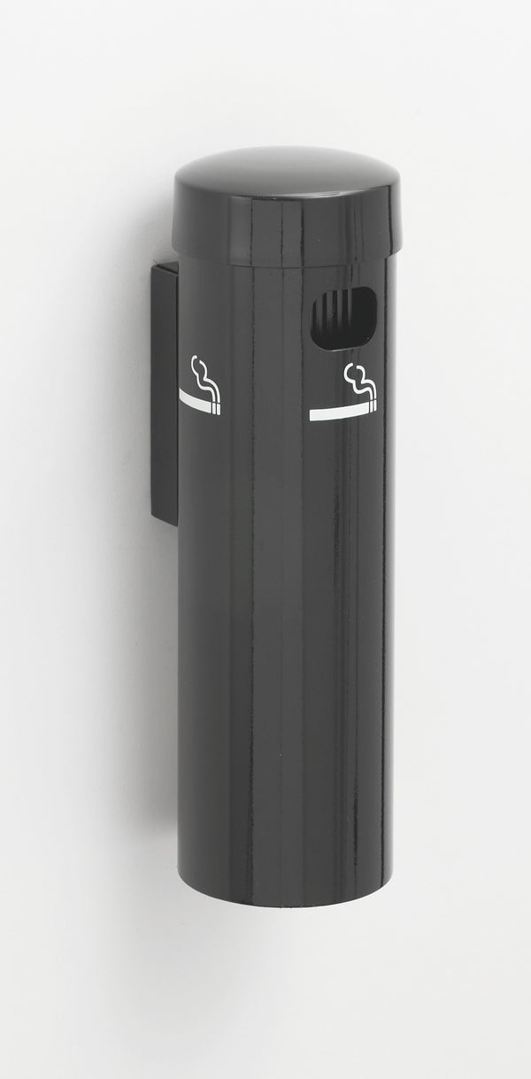 Glaro Deluxe Wall Mounted Cigarette Disposal Unit - Satin Black