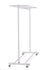 Glaro Single Sided Wardrobe Rack - Satin Aluminium