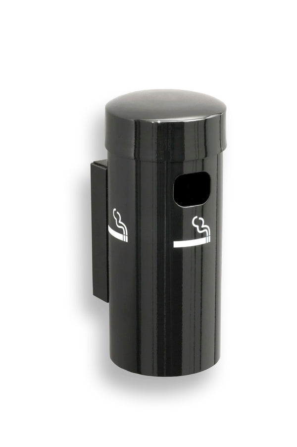 Glaro Deluxe Wall Mounted Cigarette Disposal Unit - Satin Black