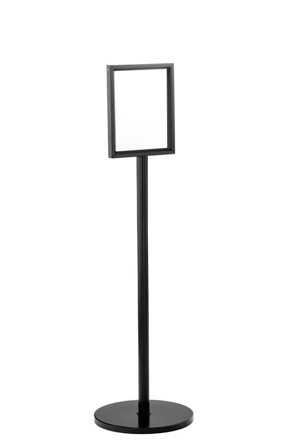 Glaro Double Sided Floor Standing Sign Frame - Satin Black