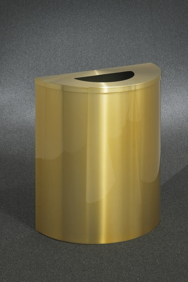 Satin Brass -Glaro Profile Half Round Receptacle