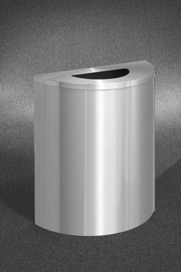 Satin Aluminum - Glaro Profile Half Round Receptacles