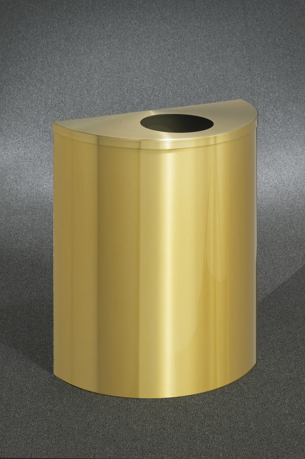 Satin Brass -Glaro Profile Half Round Receptacle