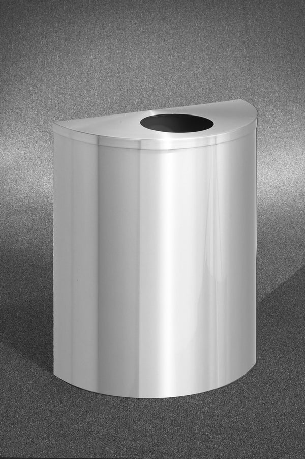 Satin Aluminum - Glaro Profile Half Round Receptacles