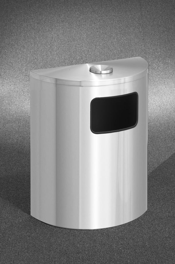 Satin Aluminum - Glaro Profile Half Round Receptacles