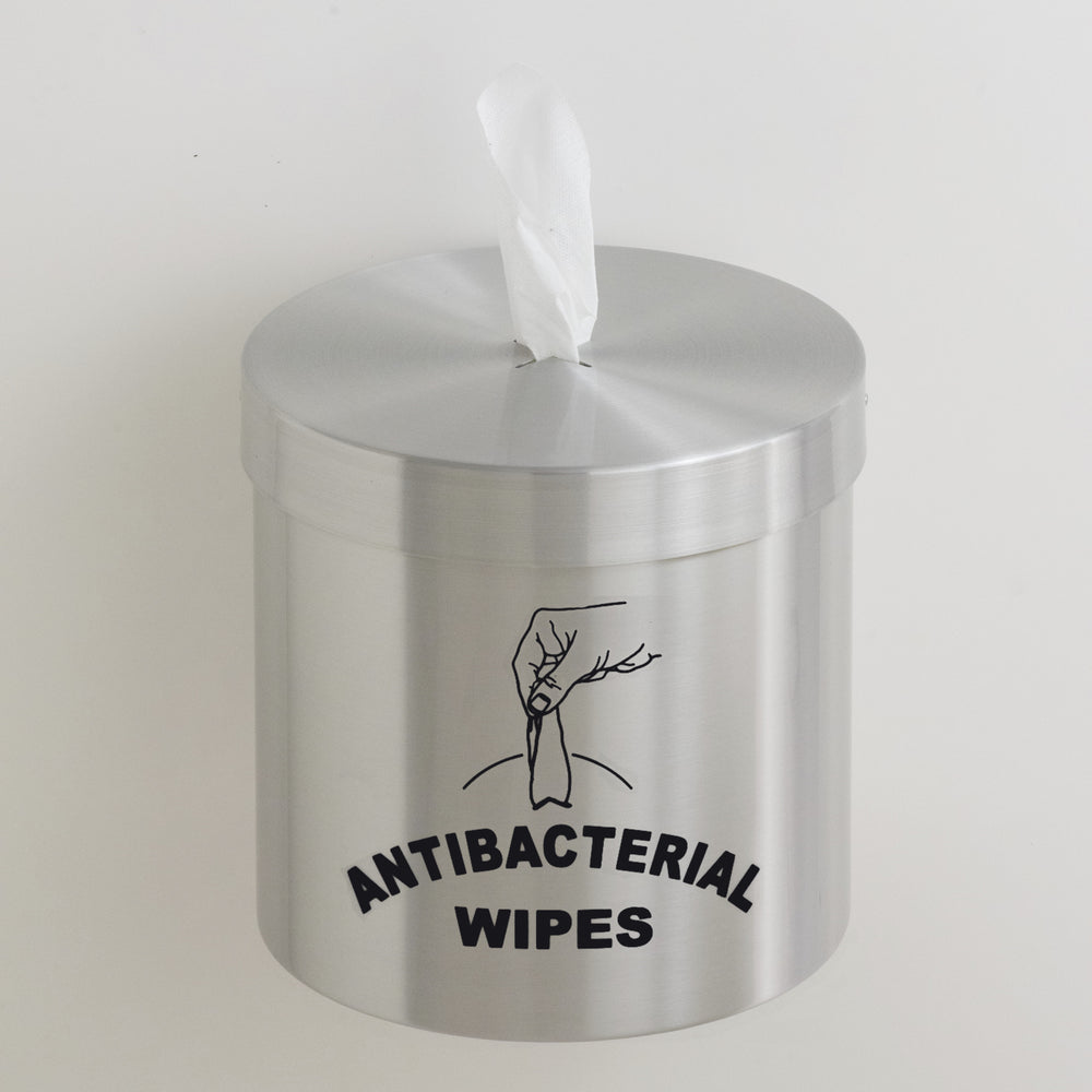 Flex Stainless Steel Wipe Dispenser and Wipes